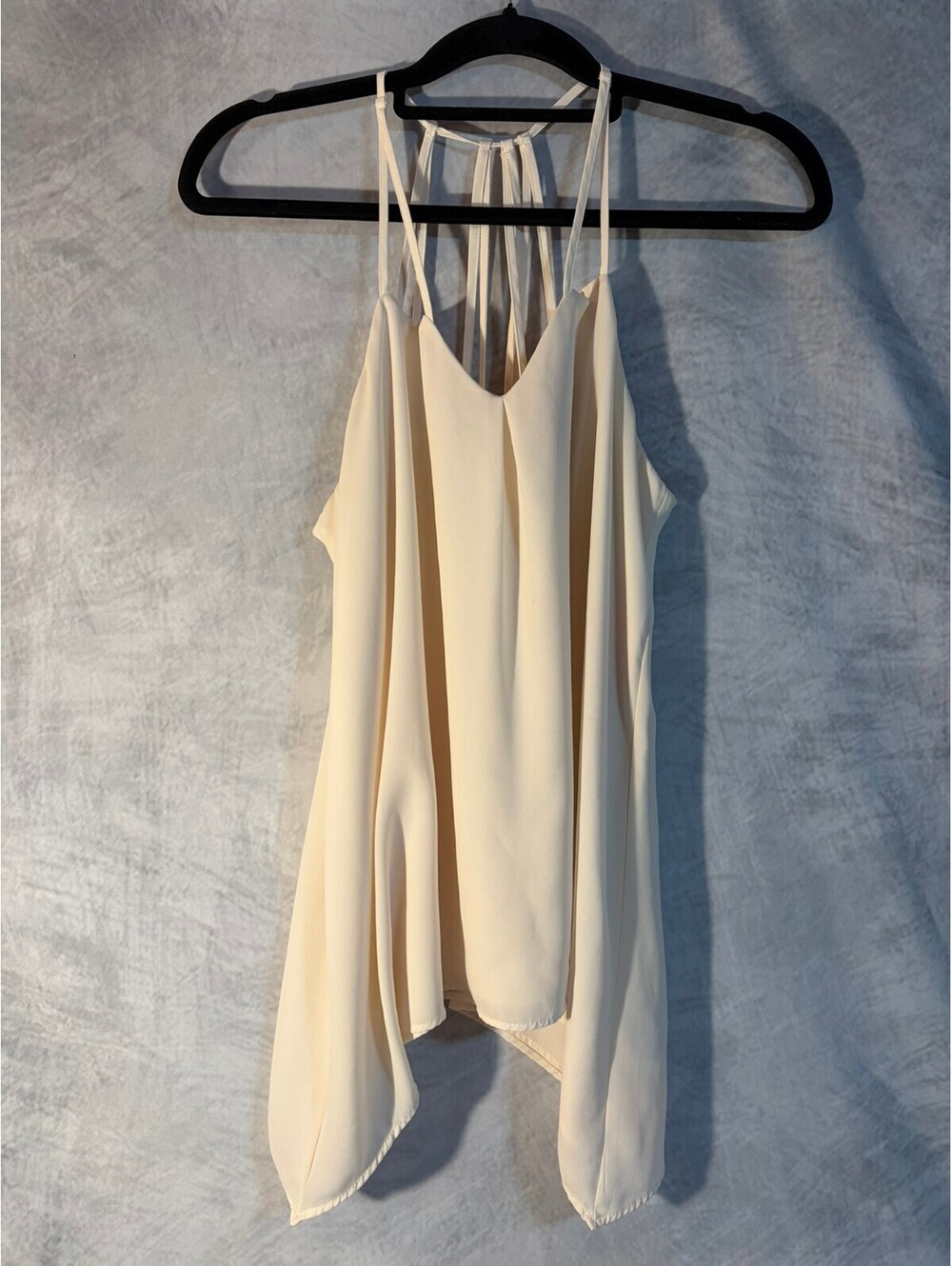 Maurices Ivory Strappy Racerback Sleeveless Blouse Women’s Large